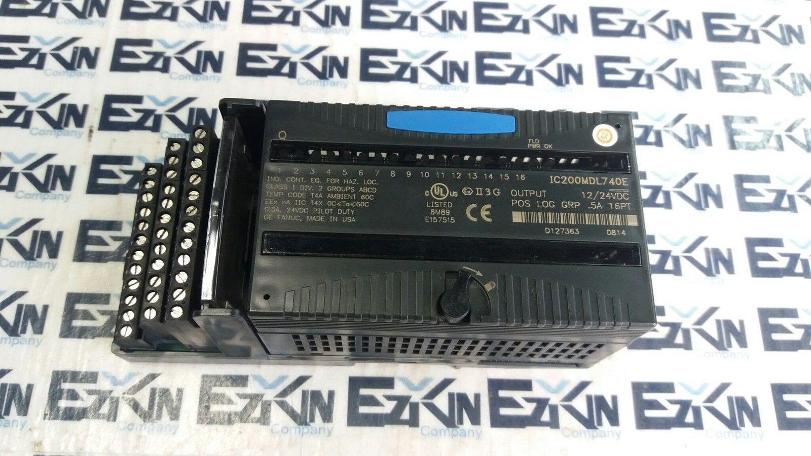 GE Fanuc IC200MDL740E Output Module 12-24VDC 