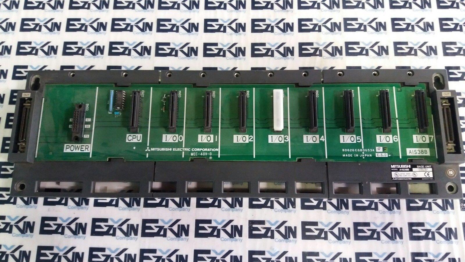 Mitsubishi Electric A1S38B Base Unit 8-Slot Rack MEC-40V-0 