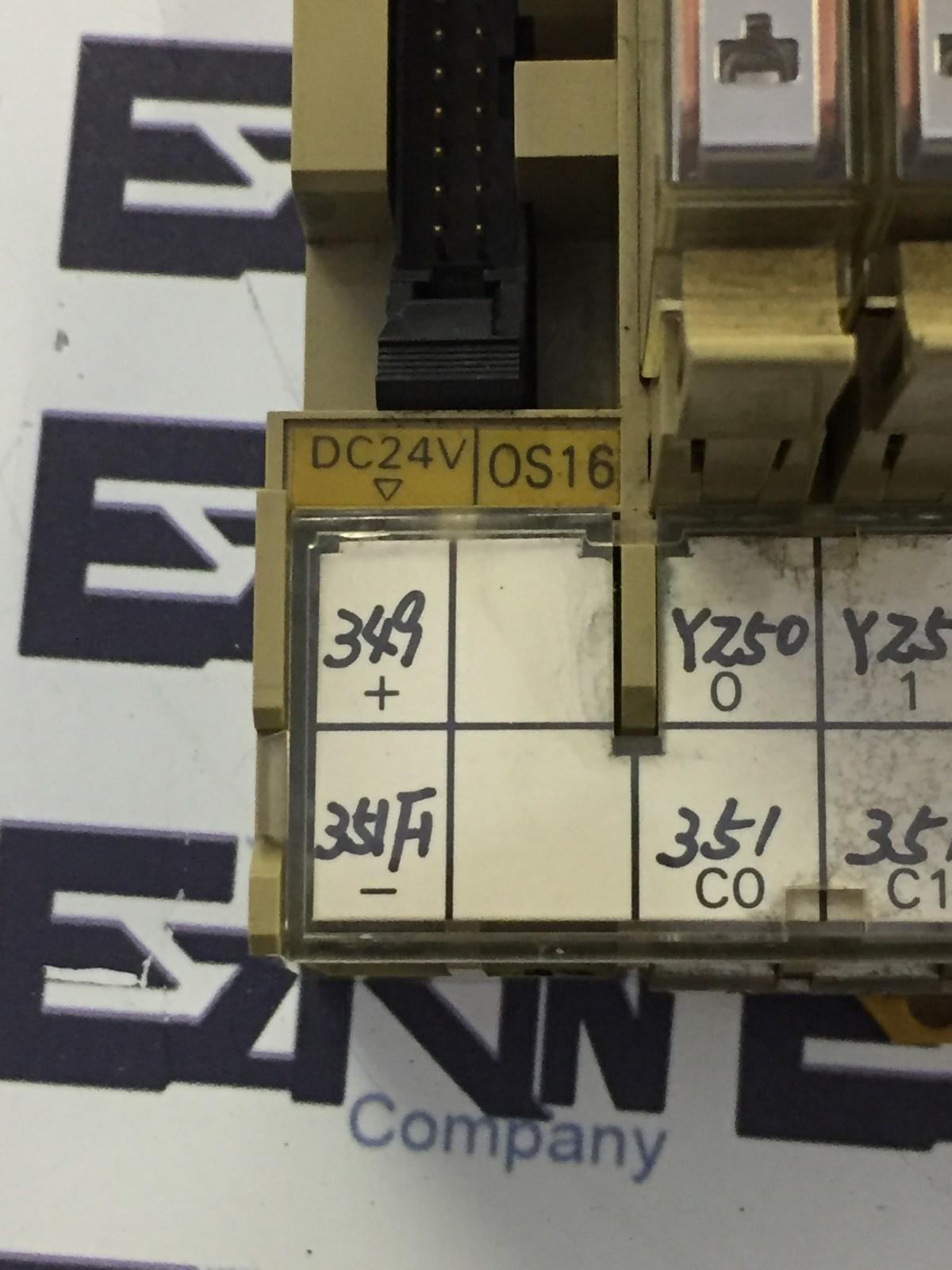 Omron P7TF-OS16 Relay Block Base 16-Slot with 7 Relays 24 VDC 