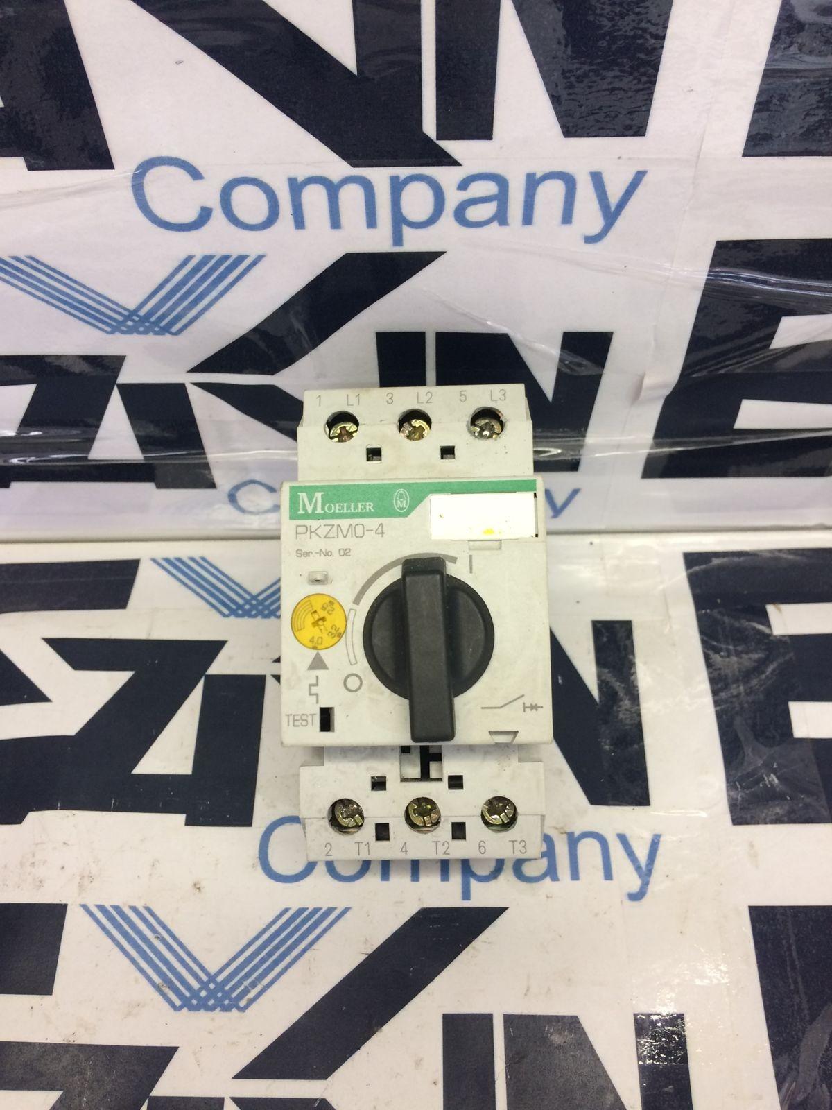 Moeller PKZM0-4 Manual Motor Protector 3HP 575V Max. 