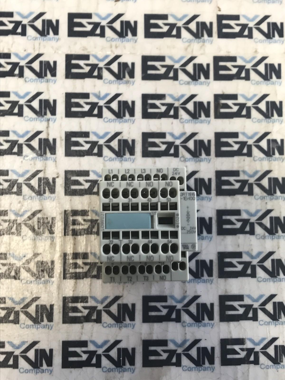 Siemens 3RT1016-2BB41 Control Relay 600VAC 20Amp 24V Coil with 3RH1911-2HA22 Aux