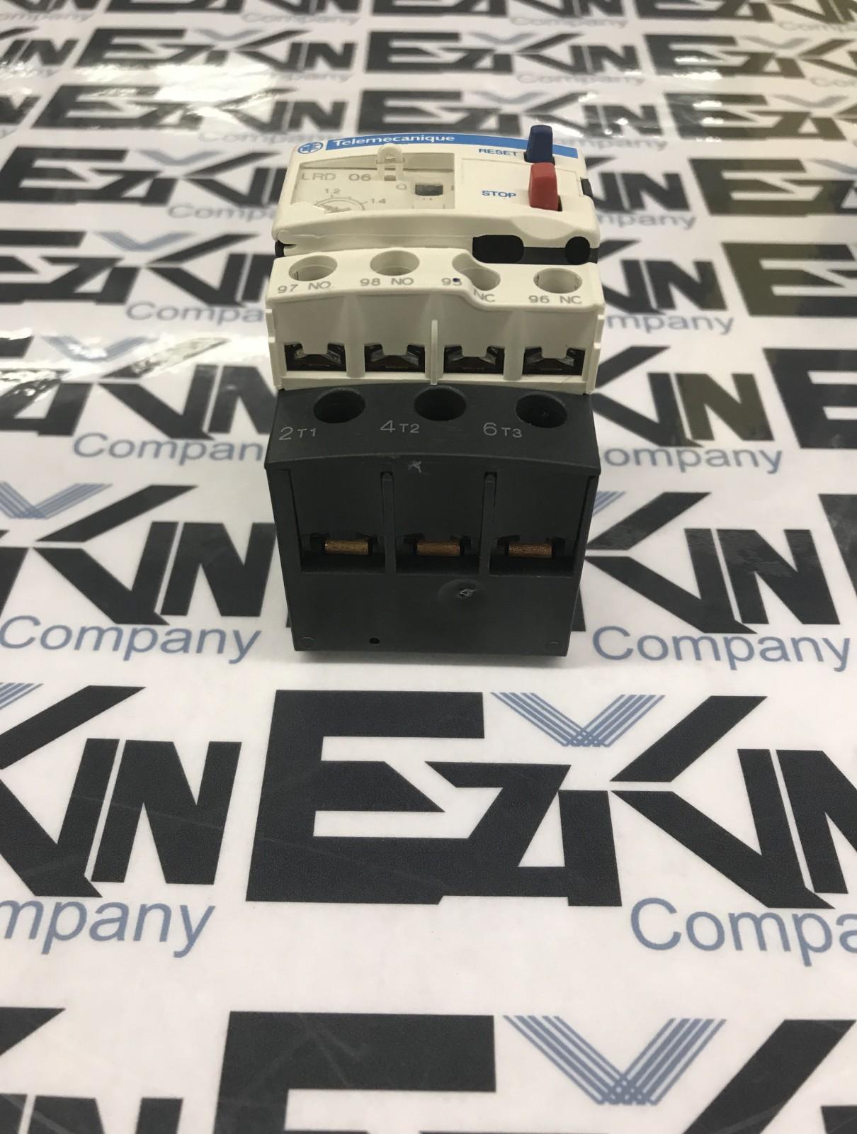 Telemecanique LRD 06 Overload Relay 1.0-1.6 Amp 