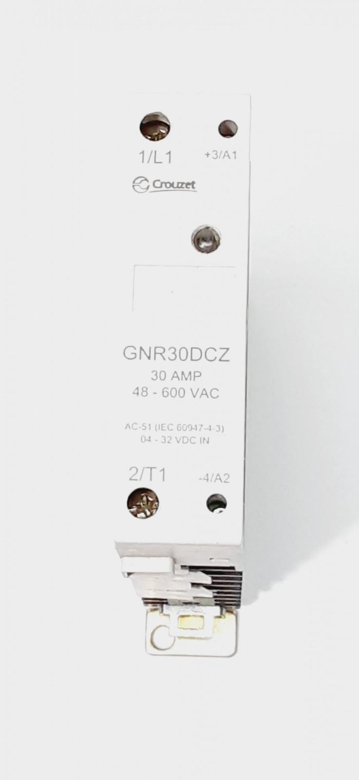 Crouzet GNR30DCZ DIN Mount Relay 30 Amp 48-600 VAC Lot of 2