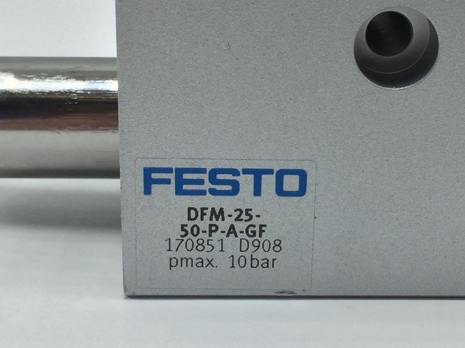 NEW Festo DFM-25-50-P-A-GF Slide Guide Cylinder 25mm Bore 50mm Stroke 