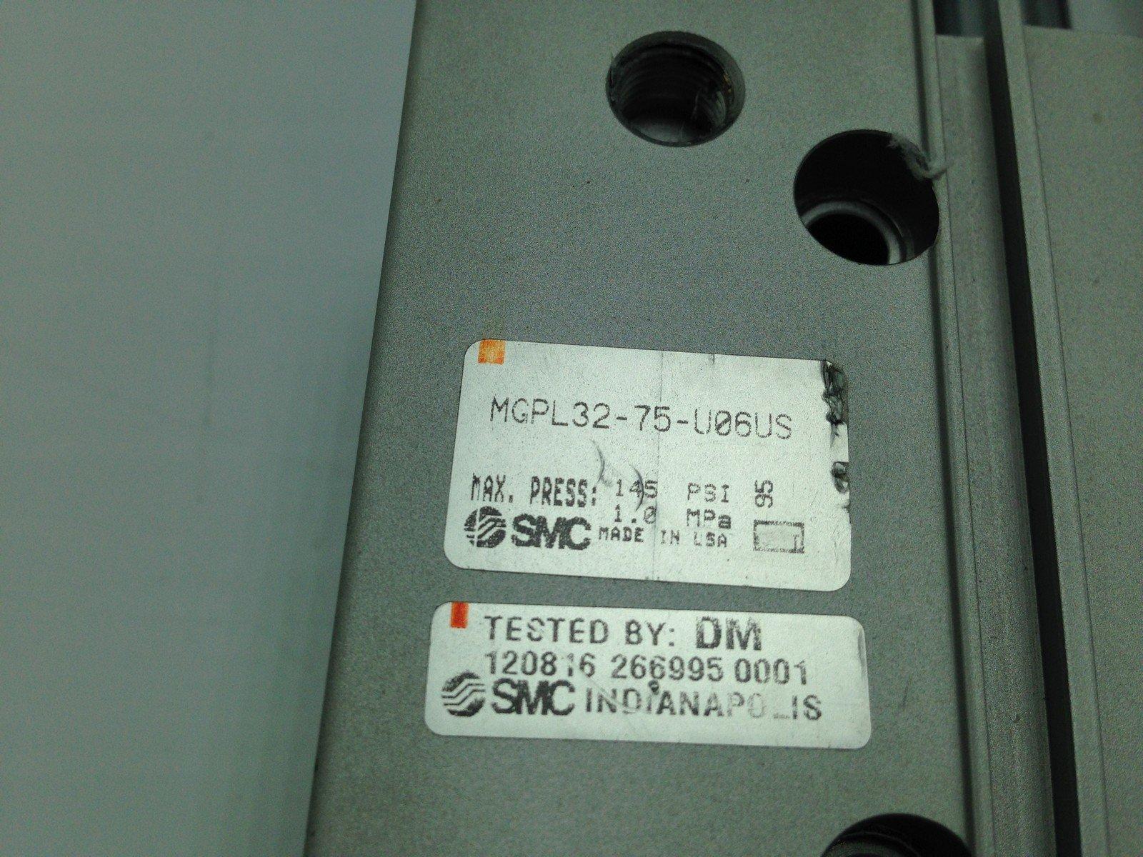  SMC MGPL32-75-U06US Compact Guide Cylinder 