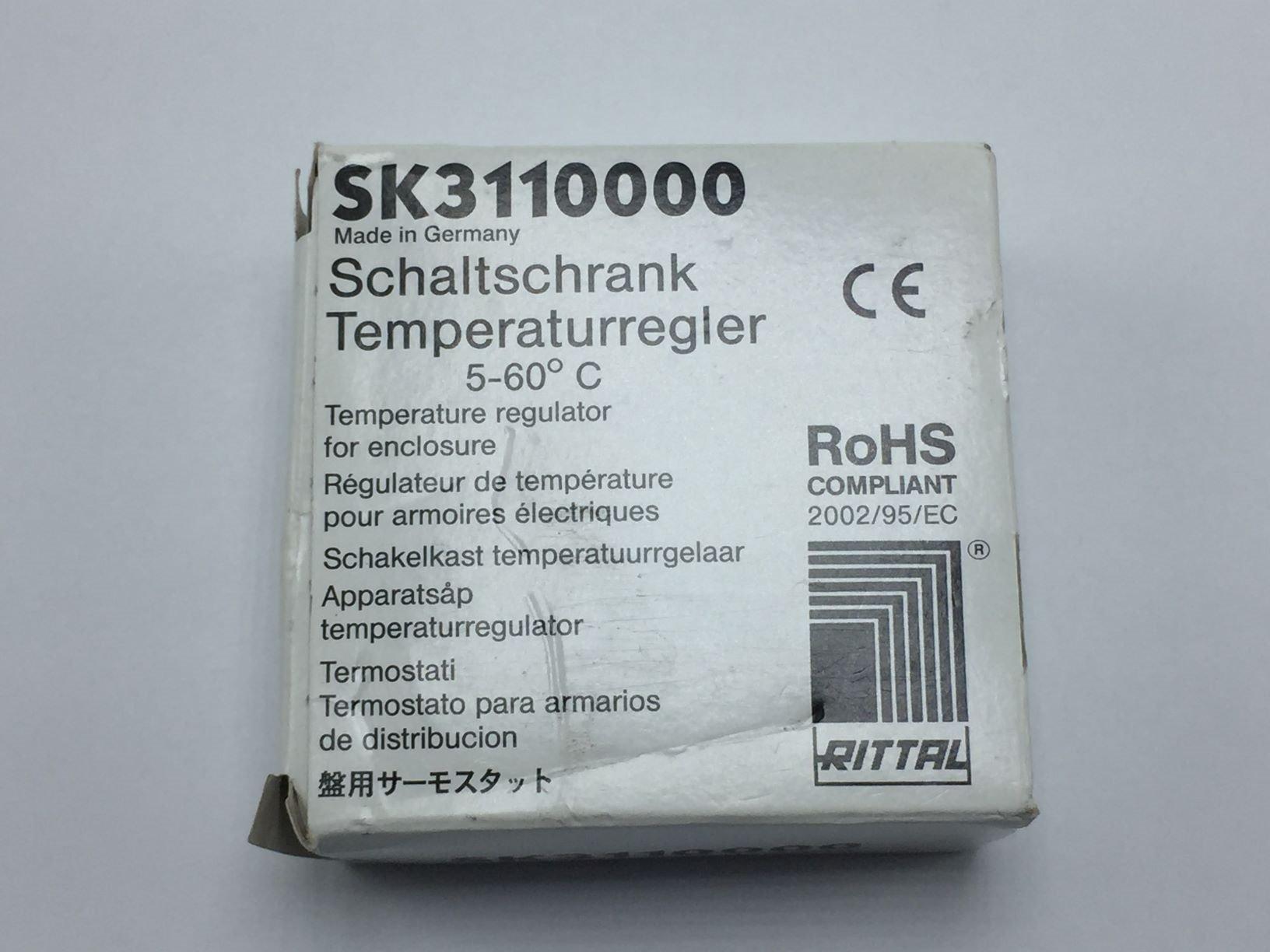 NEW RITTAL SK3110000 TEMPERATURE REGULATOR ENCLOSURE 24-60VDC 5-60 DEG C 