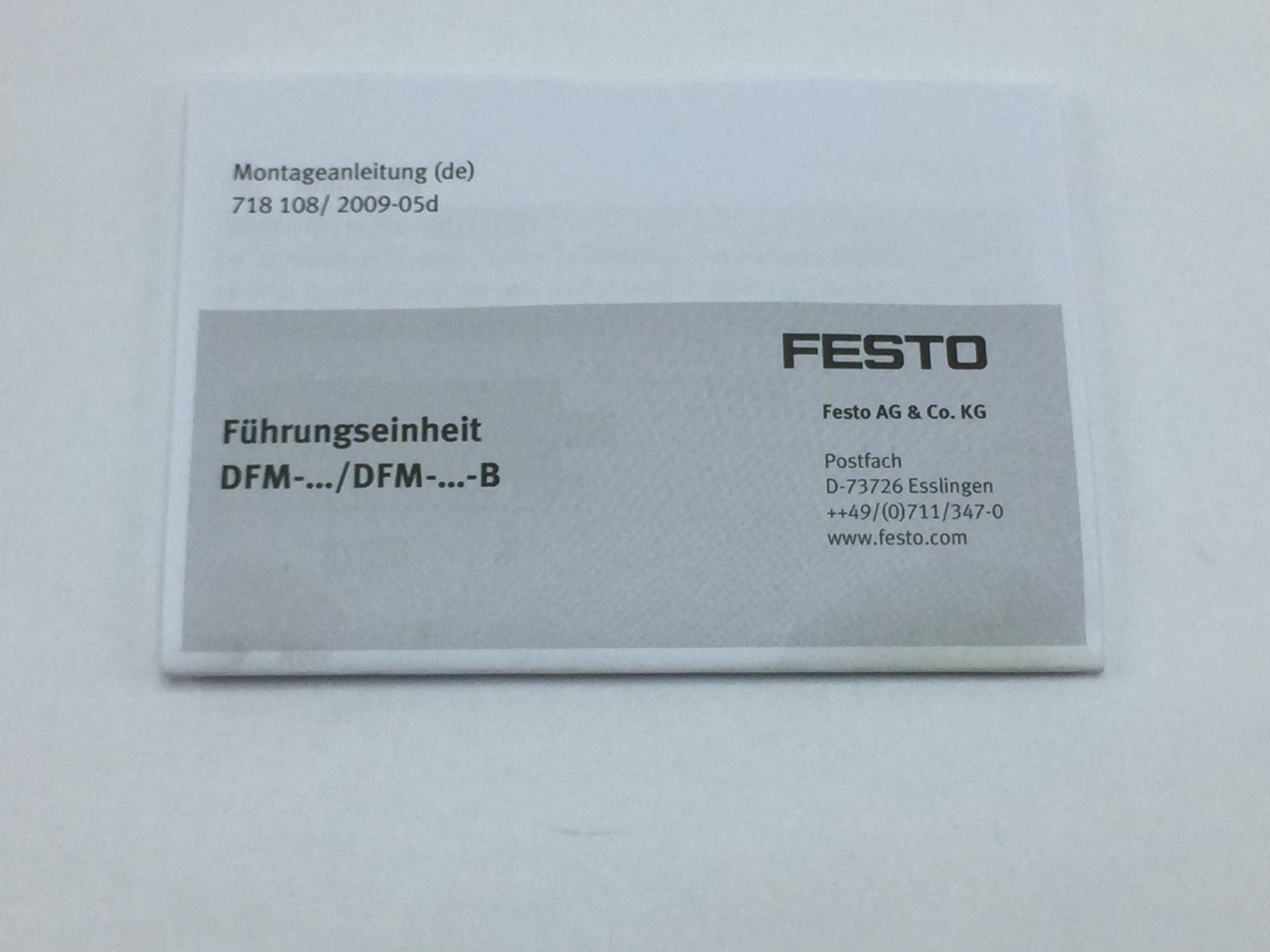 NEW Festo DFM-25-50-P-A-GF Slide Guide Cylinder 25mm Bore 50mm Stroke 