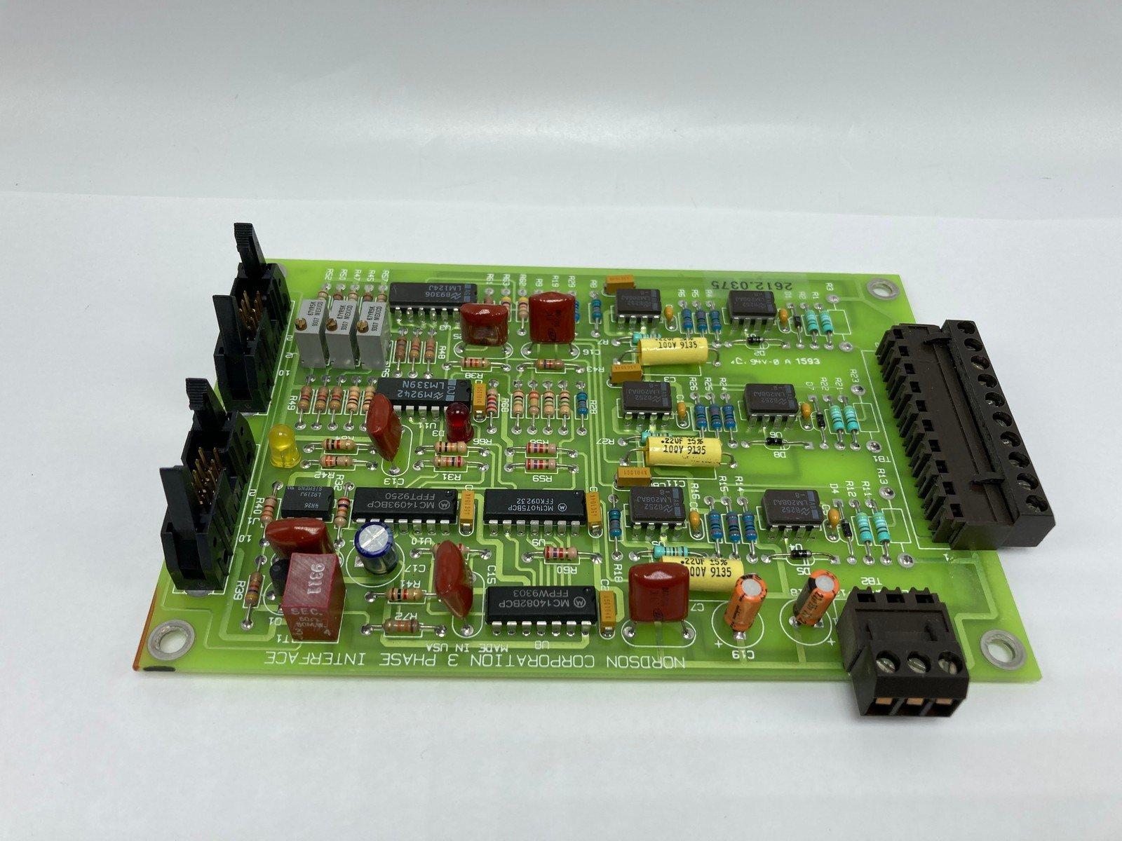   126716 HOT MELT PLC CIRCUIT BOARD 3 PHASE INTERFACE TESTED 