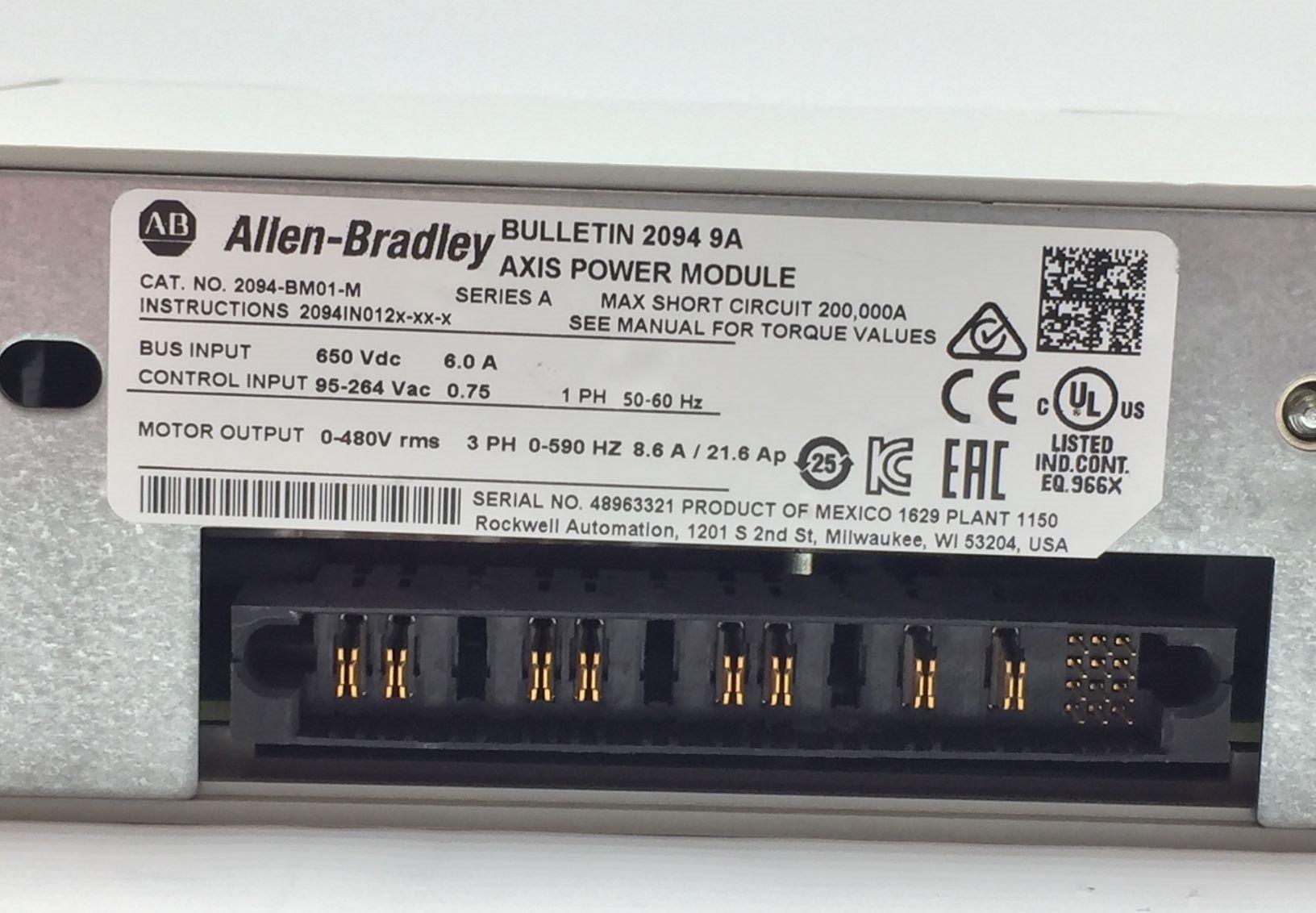  ALLEN BRADLEY 2094-BM01-M SER.A Kinetix 6200/6500 Axis Module 