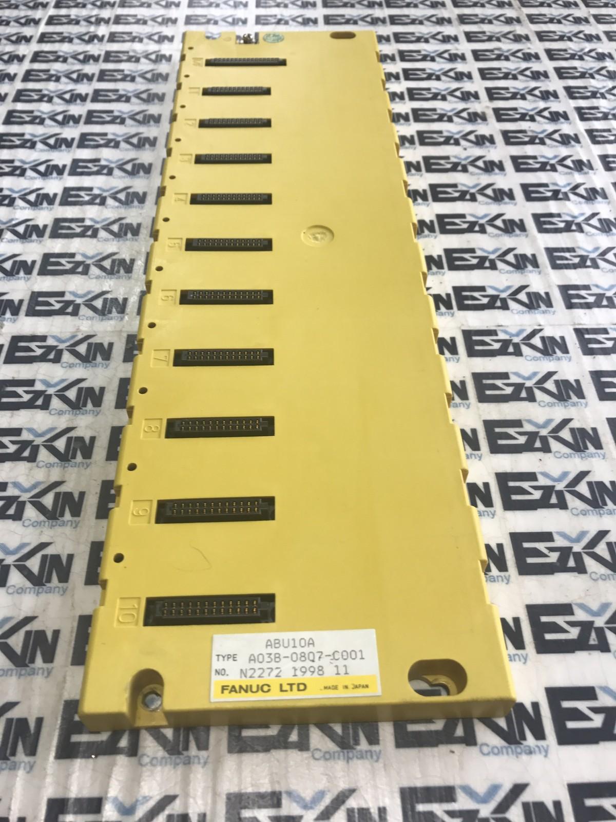 Fanuc A03B-0807-C001 ABU10A I/O Module Base 10-Slot Rack
