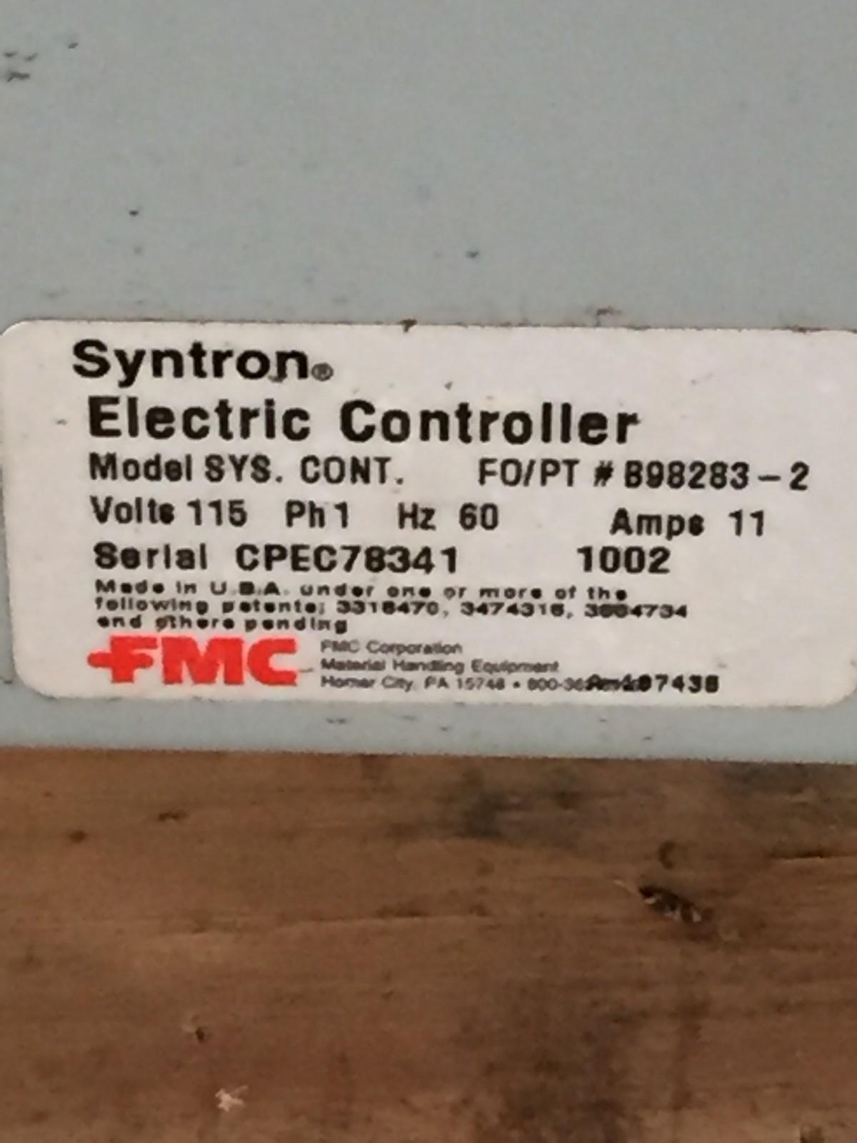 FMC SYNTRON EB-192-A BOWL FEEDER 