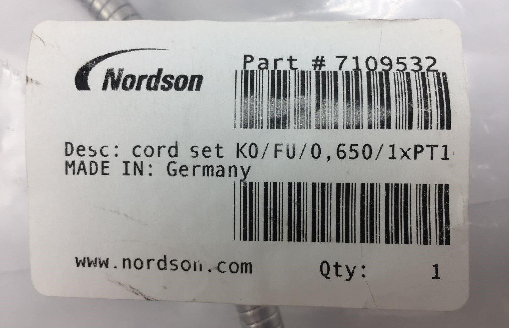 NEW NORDSON 7109532 KO/FU/0,650/1xPT100/1xTS CORD SET industrial 