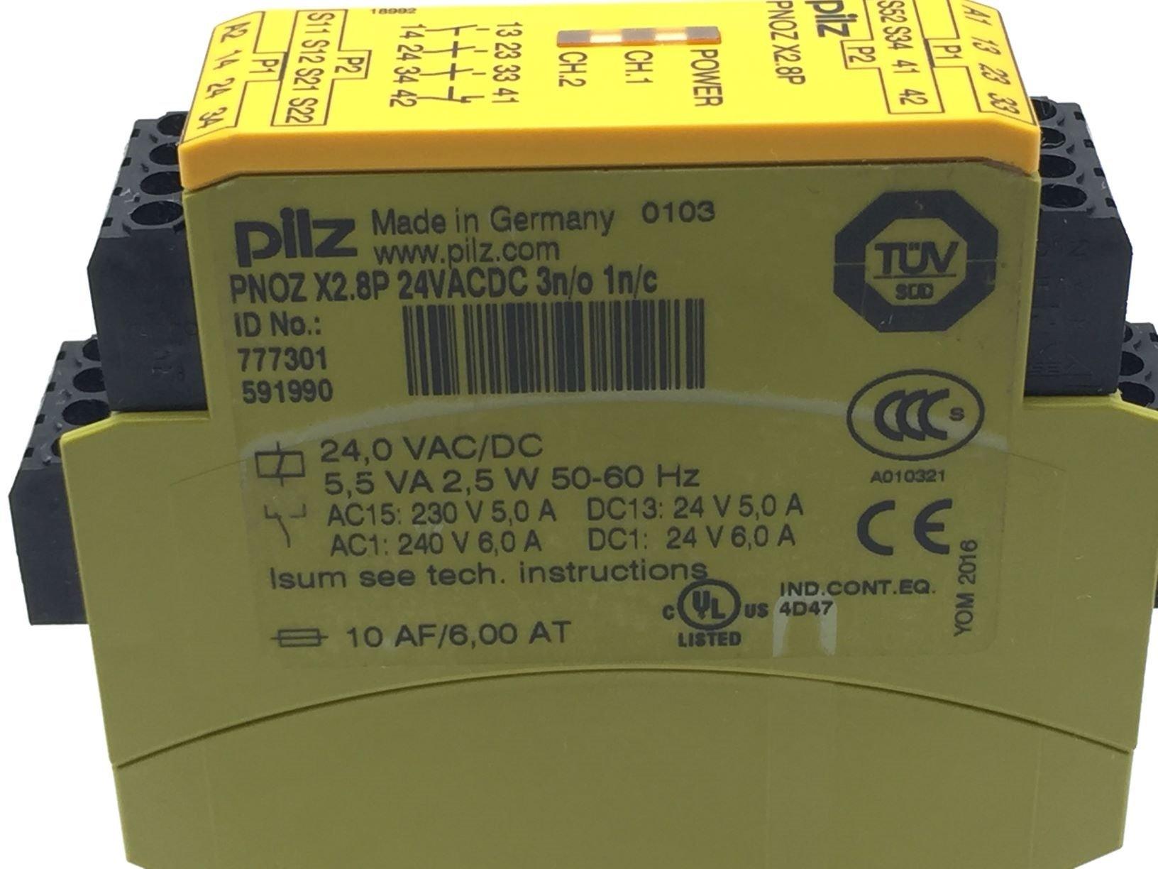 Pilz 777301 PNOZ X2.8P Safety Relay 24VDC/AC 
