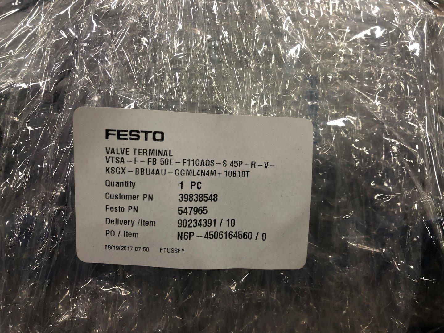 Festo 547965 Valve Terminal Assembly VTSA-F-FB 50E 