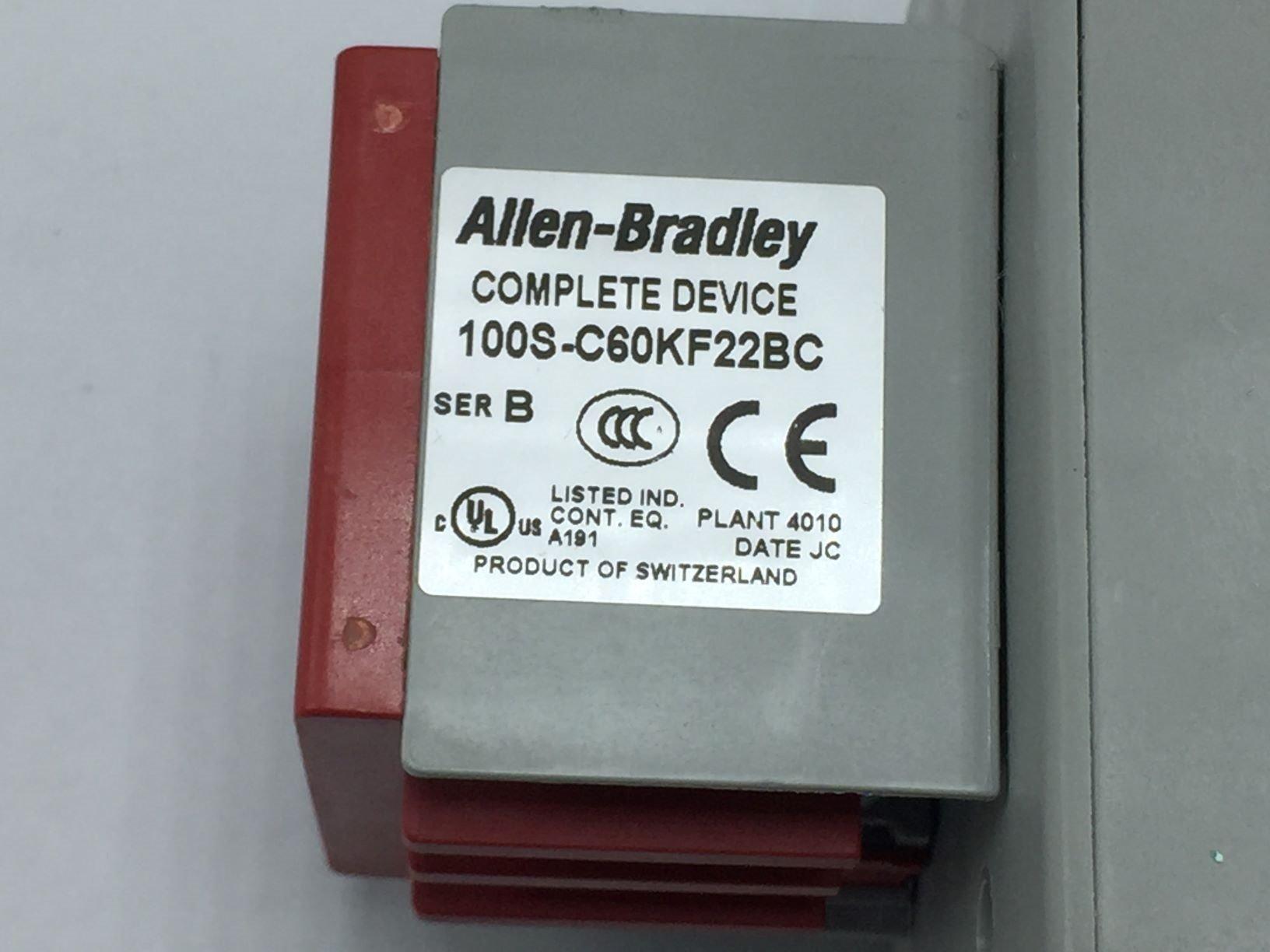ALLEN BRADLEY 100S-C60KF22BC SER.B SAFETY CONTACTOR (TESTED) EXCELLENT 