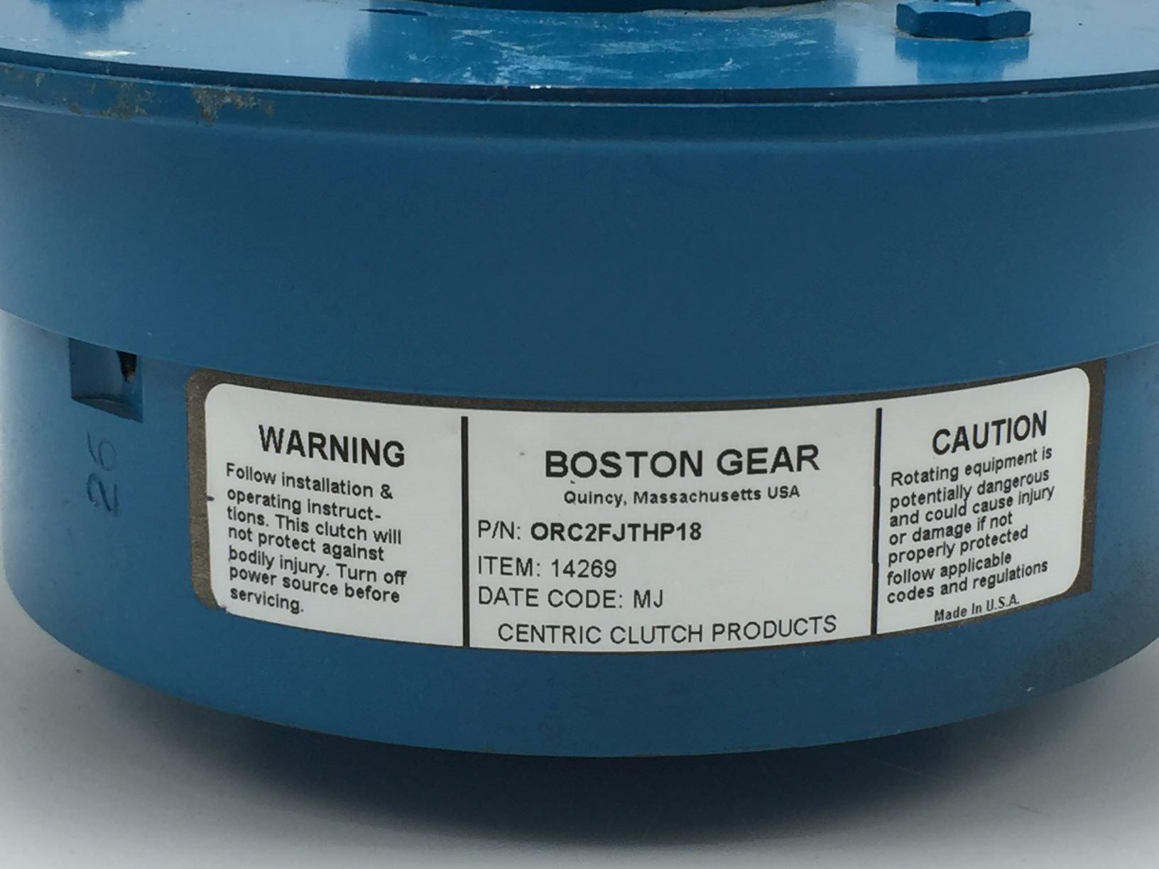 Boston Gear ORC2FJTHP18 TRIG-O-MATIC Overload Release Clutch 1-1/8 In Bore 