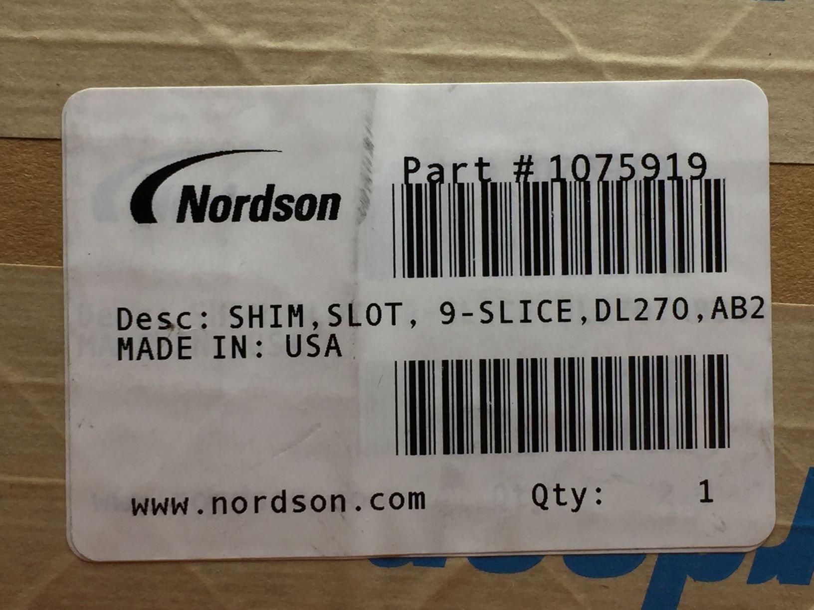 NEW Nordson 1075919 Shim Plate Replacement 9-Slice DL-270 