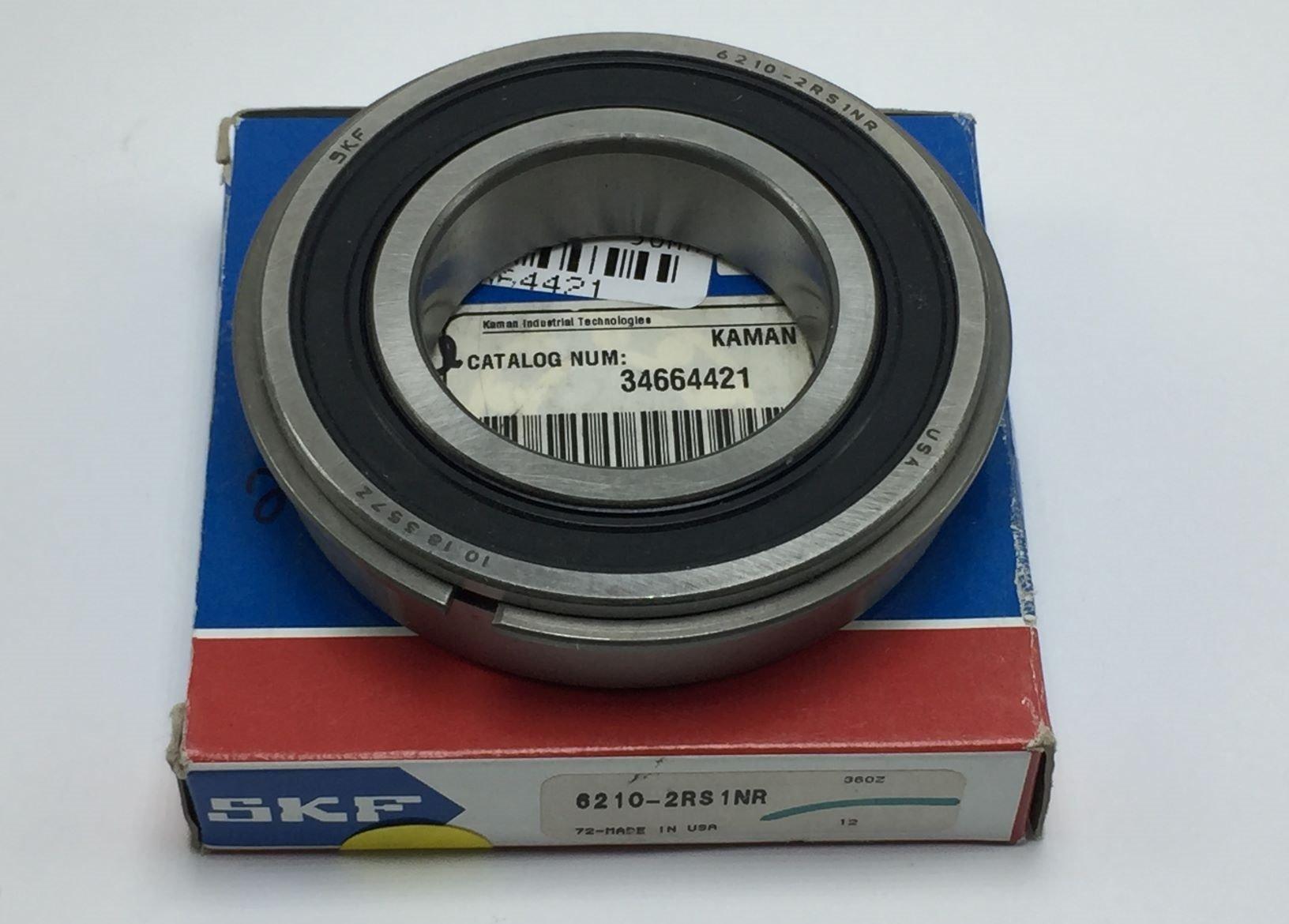 NEW SKF 6210-2RS1NR RADIAL/DEEP GROOVE BALL BEARING BORE 50MM DOUBLE SEALED 
