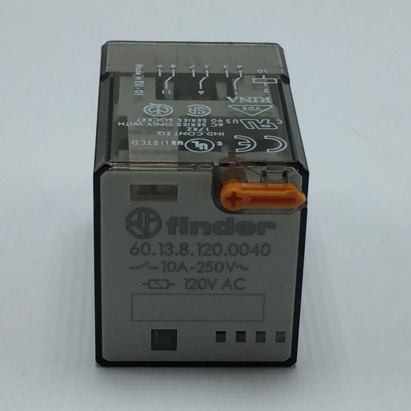 NEW Finder 60.13.8.120.0040 Relay 10Amp 120VAC Coil 