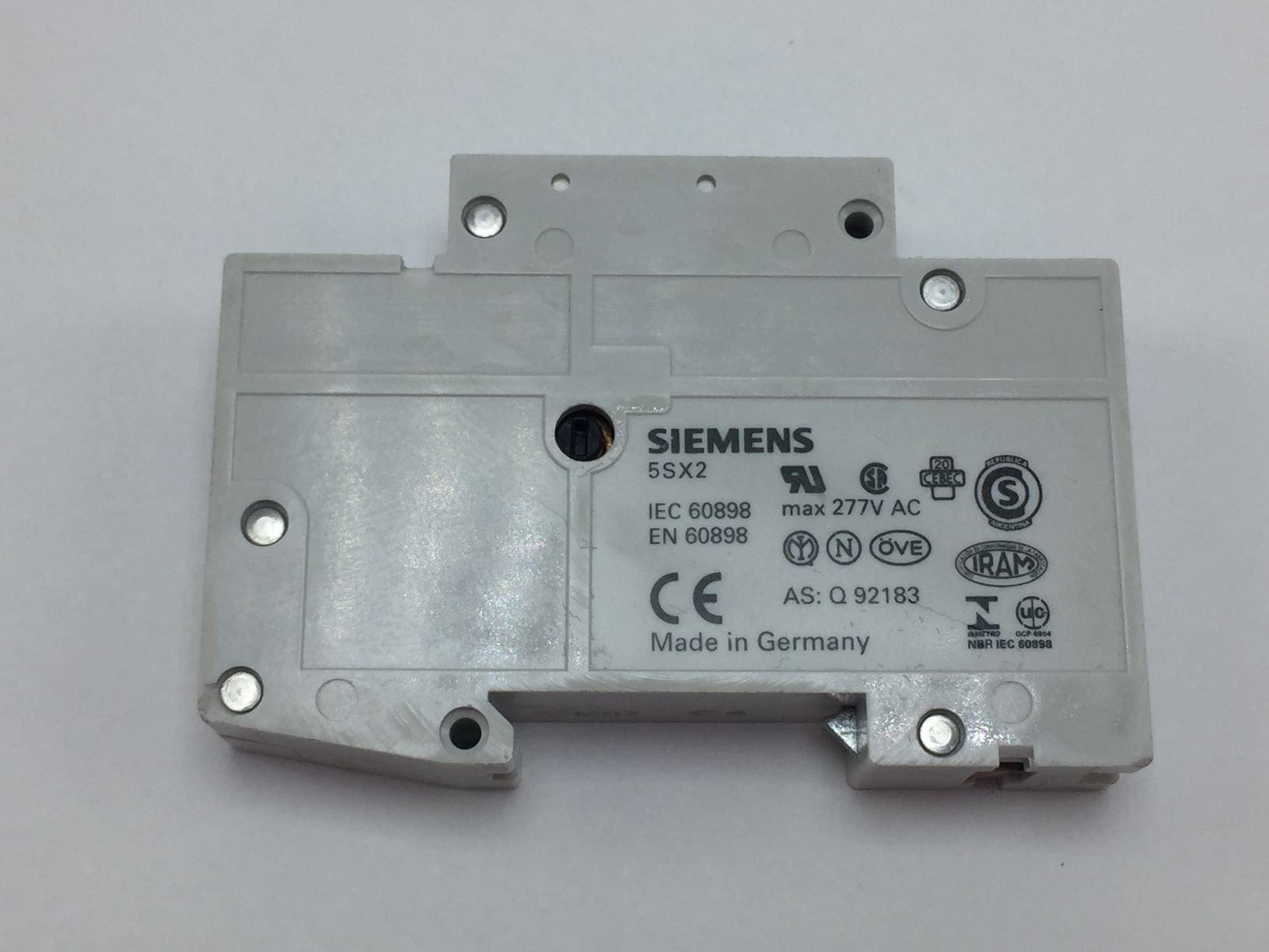  Siemens 5SX21-C6 Circuit Breaker 230-400V 6Amp 1-Pole Lot of 4