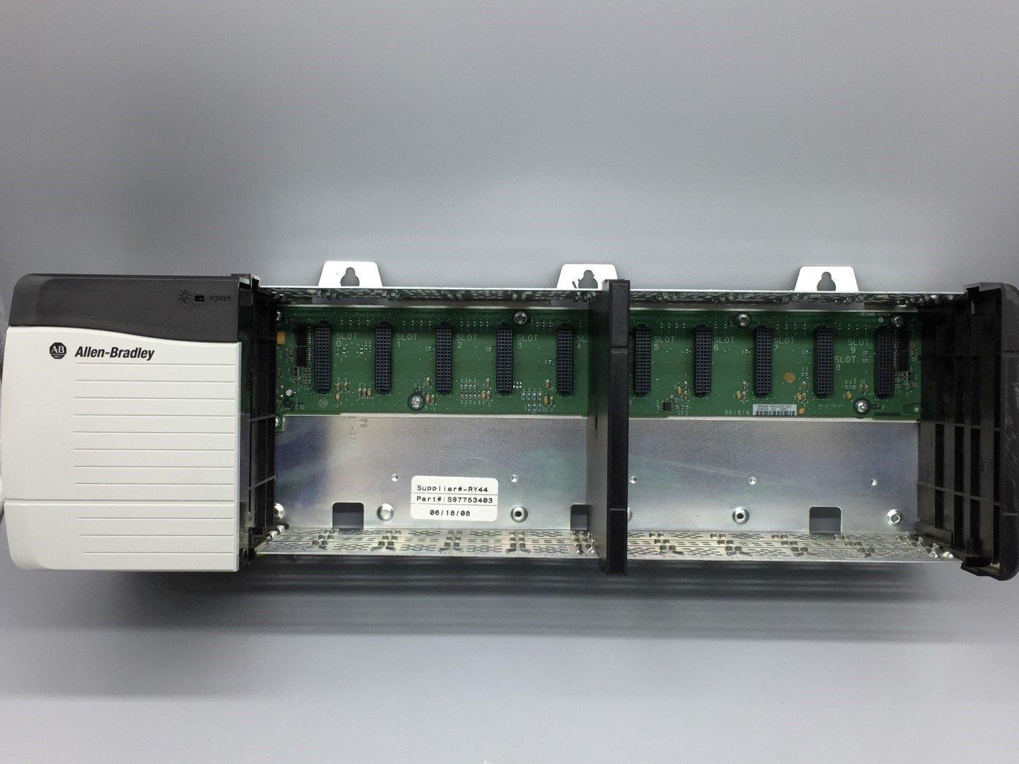 ALLEN BRADLEY 1756-PA72 SER. C & 1756-A10 P0WER SUPPLY/SLOT CHASSIS TESTED 