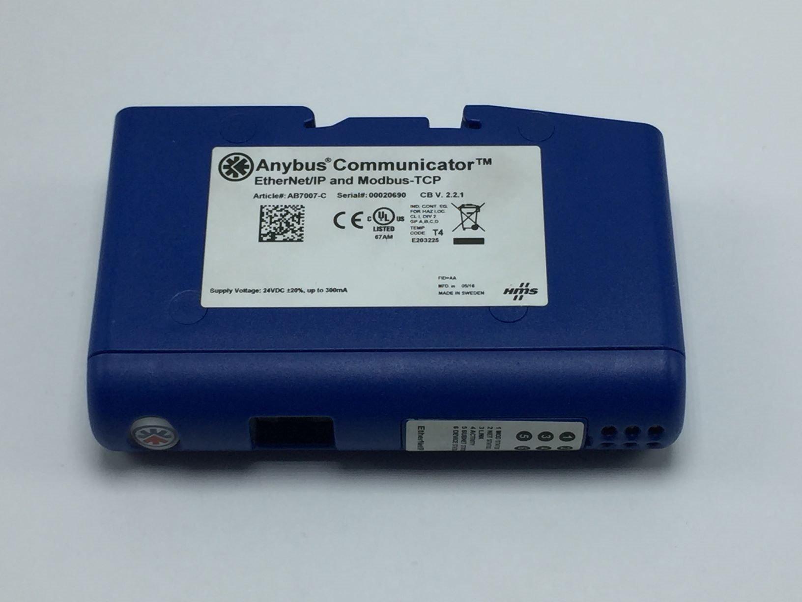  HMS INDUSTRIAL NETWORKS AB7007-C ANYBUS COMMUNICATOR ETHERNET/IP & MODBUS-TCP 2