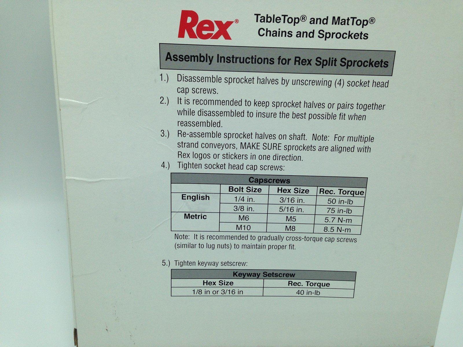 REXNORD NS1500-32T_1-1/4IN TABLETOP SPROCKET PN 10028523 