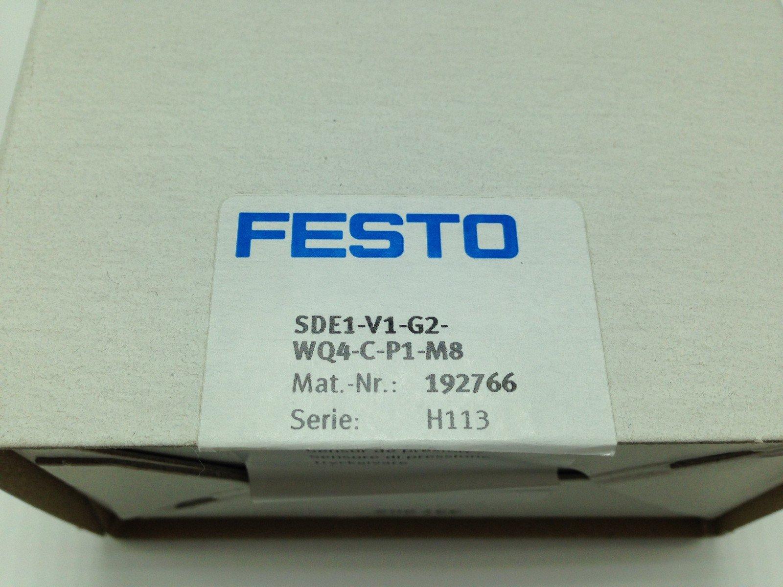 Festo SDE1-V1-G2-WQ4-C-P1-M8 Pressure Sensor 192766 