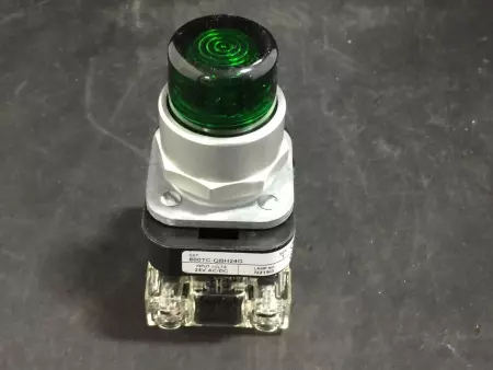 ALLEN BRADLEY 800TC-QBH24G A B PUSHBUTTON GREEN LENS 24VAC/DC 