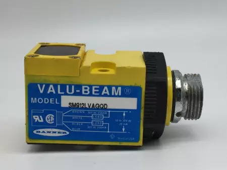  Banner SM912LVAGQD Valu-Beam Series Sensor 10-30VDC 