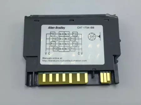 ALLEN BRADLEY 1734-IB8 SER. D INPUT MODULE 24VDC 8 CHAN SINK TESTED/EXCELLENT 