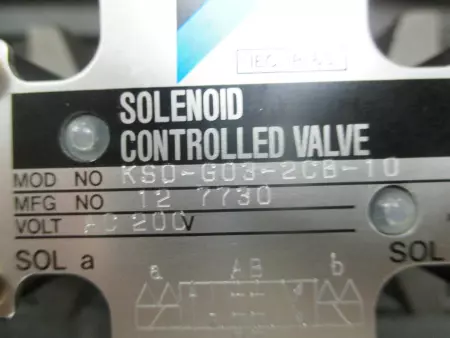 NEW Daikin KSO-G03-2CB-10 Solenoid Controlled Valve 