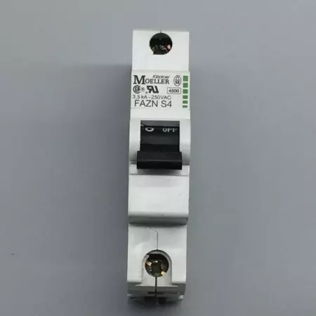  Moeller FAZN-S4 1-Pole Circuit Breaker  250V 4Amp 