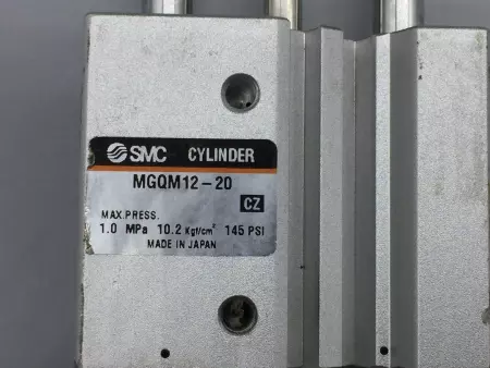 NEW SMC MGQM12-20 COMPACT GUIDE CYLINDER BORE 12MM, SERIES MGQ 