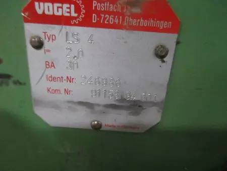 Vogel LS-4 Right Angle Gearbox 2:1 Ratio 