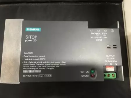 Siemens 6EP1436-1SH01 SITOP Power 20 Power Supply 