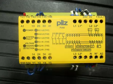 Pilz PU3Z 230VAC Safety Relay 120-240AC, 24VDC PN 775505 