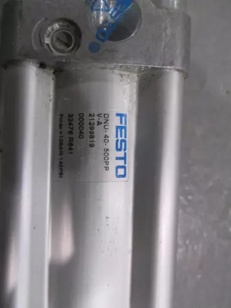  Festo DNU-40-500PPV-A Pneumatic Cylinder 500mm Stroke 