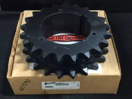 BROWNING DS80R21 21 TEETH, 2 STRAND, BUSHED ROLLER CHAIN SPROCKET 