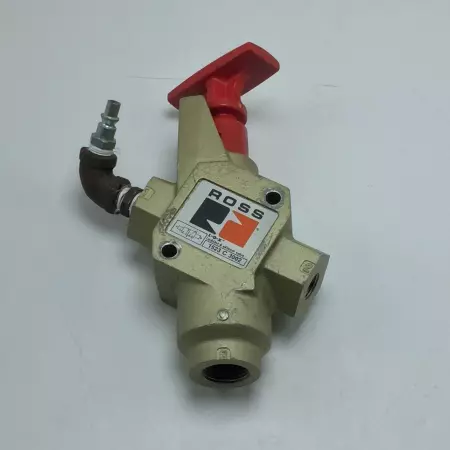  ROSS 1523C3002 3-WAY LOCKOUT L-O-X VALVE W/RED HANDLE 3/8IN NPT TESTED 