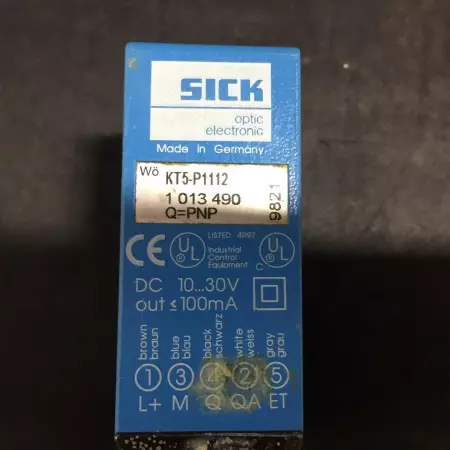 SICK 1013490 KT5-P1112 CONTRAST SENSOR 10-30VDC 