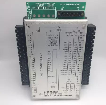 Gemco 1989-CA-32-R-14-S-E-M-H QUICK SET III CPU Module 