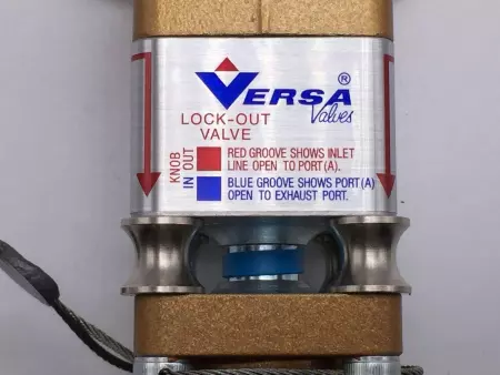 NEW VERSA VALVES VIZ-4312-LOVB-125G LOCK OUT VALVE 200VAC, 1/4IN NPT 