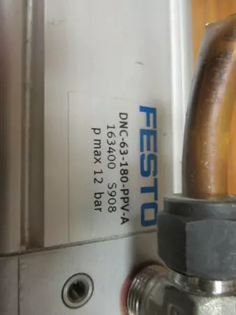  Festo DNC-63-180-PPV-A PNEUMATIC CYLINDER BORE 63MM #163400 *TESTED* 