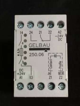 GELBAU 250.06 SAFETY RELAY 24VDC 