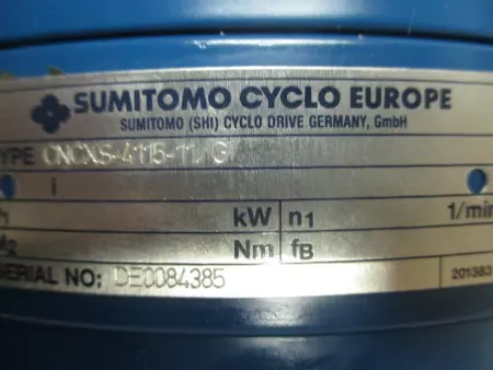 Sumitomo Cyclo CNCXS-4115-11/G Gear Reducer 