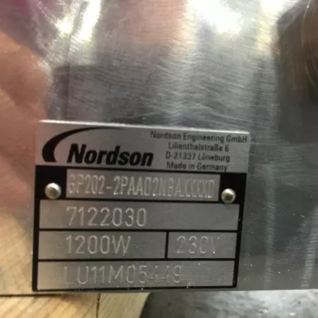 NORDSON 7122030 NEW NORDSON GP202-2PAAD2NBAXXXXD REMOTE METERING STATION PN# 712