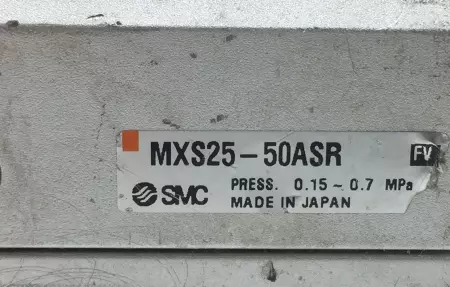 SMC MXS25-50ASR Air Slide Table, Bore 25mm Stroke 50mm 