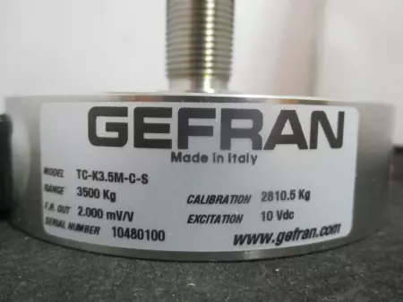 Gefran TC-K3.5M-C-S Load Cell, Range 3500Kg, F00544 