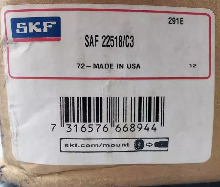 SKF SAF 22518/C3 Bearing Pillow Block 3.1875